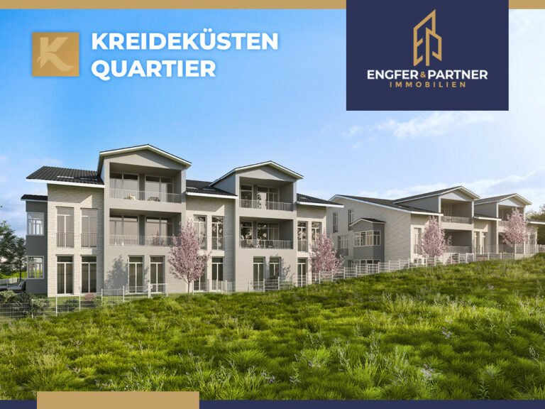 „Kreideküsten Quartier“ – 20 hochwertige Neubau-ETW mit Tiefgarage & tlw. Ostseeblick! KfW55!